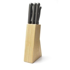 Cuchillos de Cocina Set 5 Und. Con Base de Madera