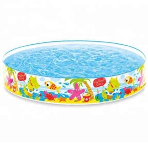 Piscina de plástico para niños 2,44 x 46cm, debajo de las palmeras, Snapset - Intex