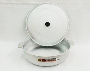 Caldero Flonal Aluminio C/Tapa 44cm