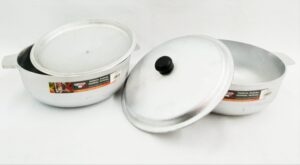 Caldero Flonal Aluminio C/Tapa 26cm