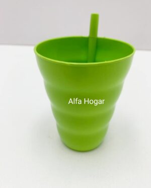 Vaso C/Pitillo Alfa Hogar