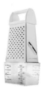 Rallador de 4 caras resistente con base - Ghinidi 207