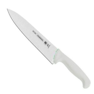 Cuchillo Cocina Tramontina Premium Acero Inoxidable y Mango Blanco 12"